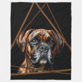 Braun-schwarzer Brindle-Boxer-Labrador-Hund Fleecedecke (Vorderseite)