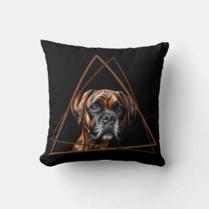 Braun-schwarzer Brindle-Boxer-Labrador-Hund Kissen