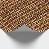 Braun-schwarzes Karomuster Geschenkpapier (Ecke)