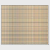Braun-schwarzes Karomuster Geschenkpapier (Flach)