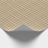Braun-schwarzes Karomuster Geschenkpapier (Ecke)