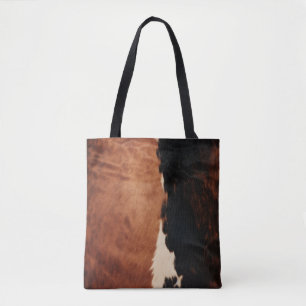 Braun Schwarzes Südwest-Faux-Rindsleder Tasche