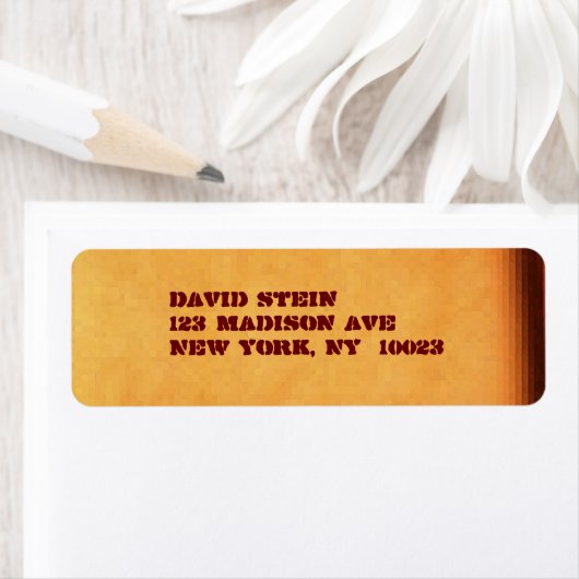 Braun/Stencil-Adressetiketten (Insitu)