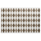 braun | Süde | Weißes Muster der Diamanten-Raute Stoff (Fat Quarter (45,7 x 55,9 cm))