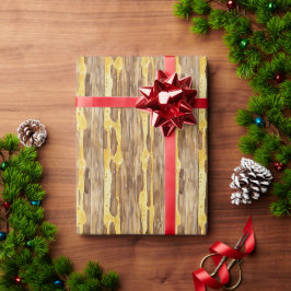 Braun Süß Gold Honig Gelb Tropfen Weihnachten Geschenkpapier