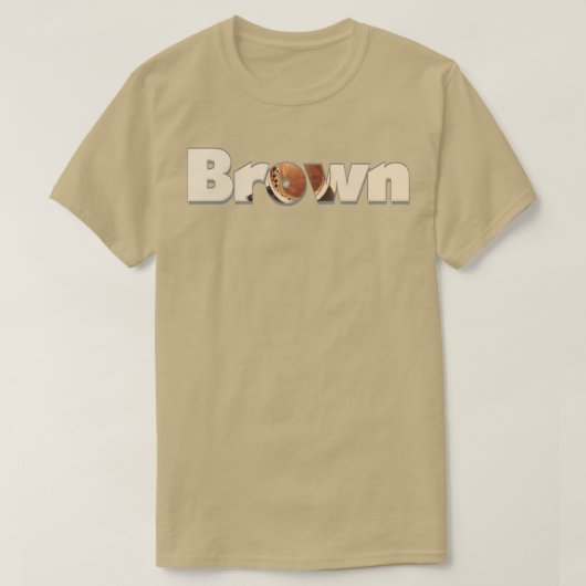 braun T-Shirt (Design vorne)