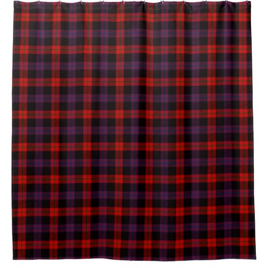 Braun Tartan Duschvorhang (Vorderseite)