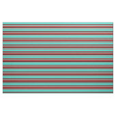 Braun, Türkis, hellgelb und schwarz Stoff (Fat Quarter (45,7 x 55,9 cm))