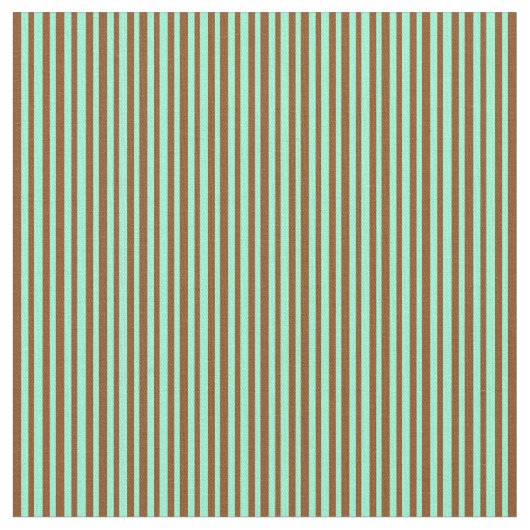 Braun- und Aquamarine-Muster Stoff (Nahaufnahme)