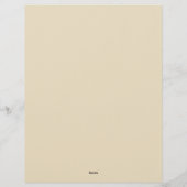 Braun und Beige Blumen und Gras Briefpapier (Rückseite)