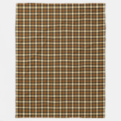 braun und beige Kariert Fleecedecke (Vorderseite)
