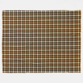 braun und beige Kariert Fleecedecke (Vorderseite (Horizontal))