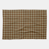 braun und beige Kariert Geschirrtuch (Horizontal)