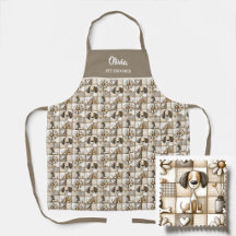 Braun und Beige Patchwork-Hundemuster Haustier-Pfl