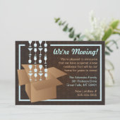 Braun und Blau Wir bewegen Packing Ankündigung (Stehend Vorderseite)