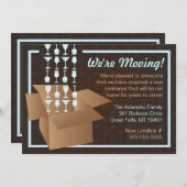 Braun und Blau Wir bewegen Packing Ankündigung (Vorne/Hinten)