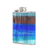Braun und Blauholz Vintag Flachmann (Links)