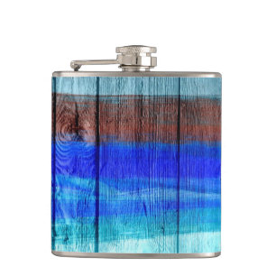Braun und Blauholz Vintag Flachmann