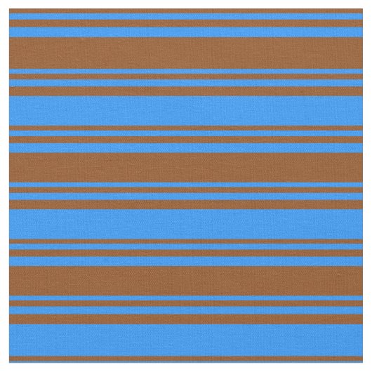 Braun- und Blaumuster Stoff (Nahaufnahme)