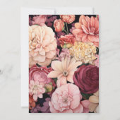 Braun- und Blütensommer Einladung (Rückseite)