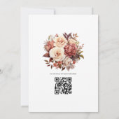 Braun- und Blütensommer Einladung (Rückseite)