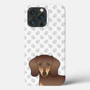 Braun und brauner Kurzhaar-Dackelkopf & Pfoten Case-Mate iPhone Hülle