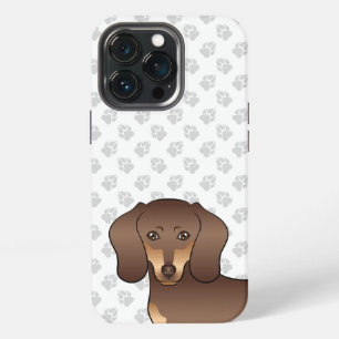 Braun und brauner Kurzhaar-Dackelkopf & Pfoten iPhone 13 Pro Hülle