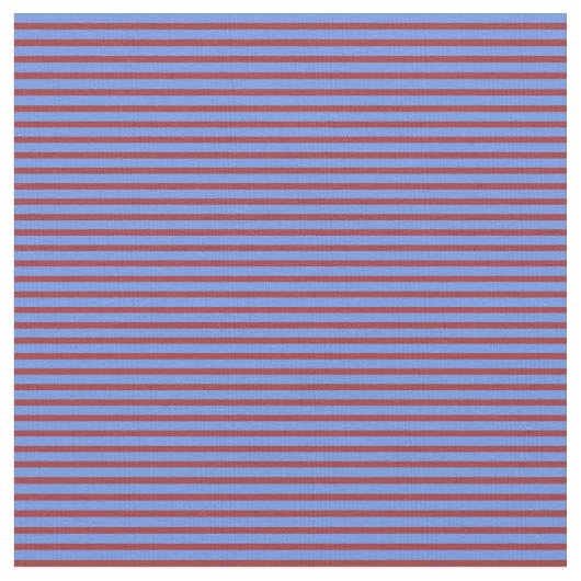 Braun- und Cornflower-Blaues Muster Stoff (Nahaufnahme)