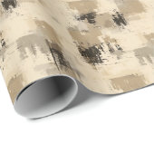 Braun und Creme Abstrakt Geschenkpapier (Rolleneckpunkt)