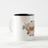 Braun und Creme Ästhetische Tasse (Vorderseite Links)