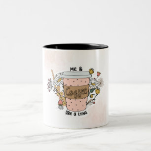 Braun und Creme Ästhetische Tasse