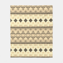 Braun und Creme Fleecedecke