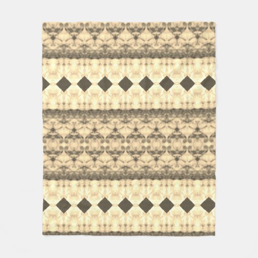 Braun und Creme Fleecedecke (Vorderseite)