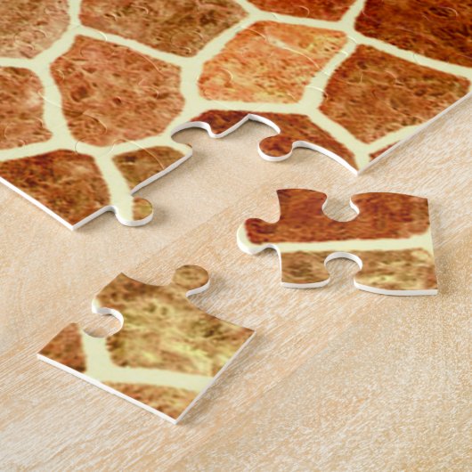 Braun und Creme gepflastertes Patchwork-Terrazomus Puzzle (Seite)
