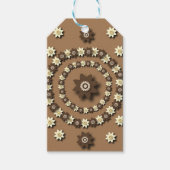 Braun und Creme Geschenkanhänger (Vorderseite)