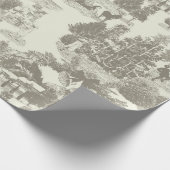 Braun und Creme Weihnachts-Wunderland Geschenkpapier (Ecke)