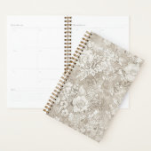 Braun und cremefarbene Blumen Planer (Anzeige)