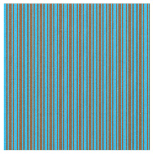 Braun und Deep Sky Blau Farbmuster Stoff (Nahaufnahme)
