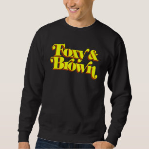 Braun und Foxy Retro Vintage Brauner Zucker Stil u Sweatshirt