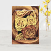Braun- und Gelbrosengraukarte Karte (Gelbe Blume)