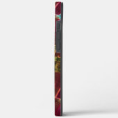 Braun- und gepunktet aussehendes Schnitzwachs Case-Mate iPhone Hülle (Rückseite / Links)