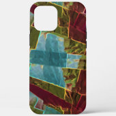 Braun- und gepunktet aussehendes Schnitzwachs Case-Mate iPhone Hülle (Rückseite)