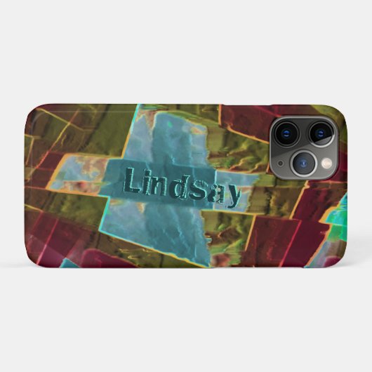 Braun- und gepunktet aussehendes Schnitzwachs Case-Mate iPhone Hülle (Rückseite (Horizontal))