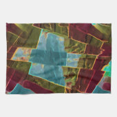 Braun- und gepunktet aussehendes Schnitzwachs Geschirrtuch (Horizontal)