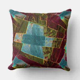 Braun- und gepunktet aussehendes Schnitzwachs Kissen