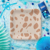 Braun und gepunktet pappteller (Party)