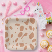 Braun und gepunktet pappteller (Party)