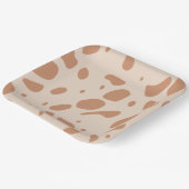 Braun und gepunktet pappteller (Gewinkelt)