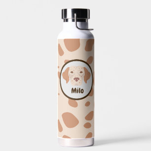Braun-und gepunktete Flasche