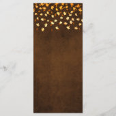 Braun- und Goldhochzeit im Herbst Menükarte (Rückseite)